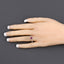 1.00 Carat Ruby and Diamond 14K White Gold Engagement Ring