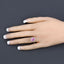 Anillo de Rubí y Diamante Blanco de 1.83 Quilates en Oro Blanco de 14K