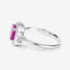 Anillo de Rubí y Diamante Blanco de 1.83 Quilates en Oro Blanco de 14K
