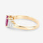 1.52 Carat Ruby and Diamond 14K Yellow Gold Engagement Ring