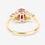1.52 Carat Ruby and Diamond 14K Yellow Gold Engagement Ring