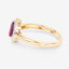 1.02 Carat Ruby and White Diamond 14K Yellow Gold Engagement Ring