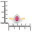 0.94 Carat Ruby and Diamond 14K Yellow Gold Engagement Ring