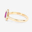 0.94 Carat Ruby and Diamond 14K Yellow Gold Engagement Ring