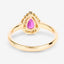 0.94 Carat Ruby and Diamond 14K Yellow Gold Engagement Ring
