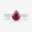 1.56 Carat Ruby and Diamond 14K Yellow Gold Engagement Ring