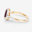 1.25 Carat Ruby and Diamond Halo Ring in 14K Yellow Gold