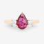 1.08 Carat Ruby and Diamond 14K Yellow Gold Engagement Ring