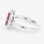 1.57 Carat Ruby and Diamond 14K White Gold Engagement Ring