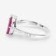 Anillo de Compromiso de Rubí y Diamante de 1.51 Quilates en Oro Blanco de 14K