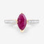 1.51 Carat Ruby and Diamond 14K Yellow Gold Engagement Ring