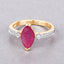 1.01 Carat Ruby and Diamond 14K Yellow Gold Engagement Ring