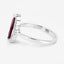 1.54 Carat Ruby and Diamond 14K White Gold Engagement Ring