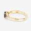 0.88 Carat Blue Sapphire & White Diamond 14K Yellow Gold Ring