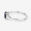 1.38 Carat Blue Sapphire & Diamond 14K White Gold Engagement Ring