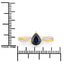 Anillo de Zafiro Azul y Diamante de 1.17 Quilates en Oro Amarillo de 14K