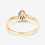0.89 Carat Blue Sapphire and Diamond 14K Yellow Gold Engagement Ring