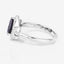 1.54 Carat Blue Sapphire & Diamond 14K White Gold Engagement Ring