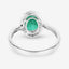 Bague de fiançailles en or blanc 14K avec émeraude zambienne de 1,92 carat et diamants