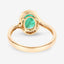Anillo de Compromiso de Esmeralda Zambiana y Diamante de 1.92 Quilates en Oro Amarillo de 14K