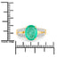 Anillo de Compromiso de Esmeralda Zambiana y Diamante de 2.29 Quilates en Oro Amarillo de 14K