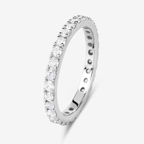 1.00 Carat Lab Grown Diamond 14K White Gold Engagement Ring