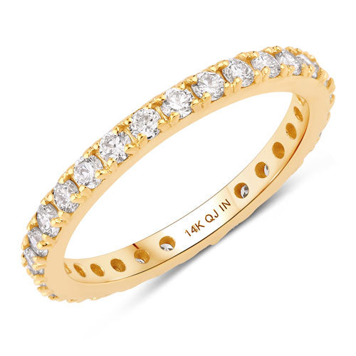 1.00 Carat Lab Grown Diamond 14K Yellow Gold Engagement Ring