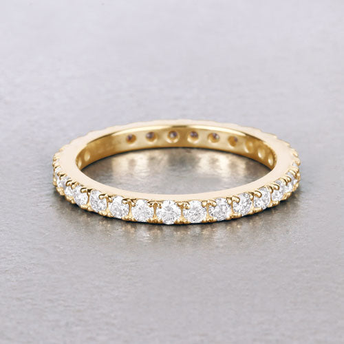 1.00 Carat Lab Grown Diamond 14K Yellow Gold Engagement Ring