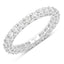 Anillo de Compromiso de Diamante Creado en Laboratorio de 1.50 Quilates en Oro Blanco de 14K