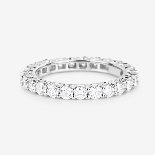 Anillo de Compromiso de Diamante Creado en Laboratorio de 1.50 Quilates en Oro Blanco de 14K
