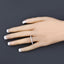Anillo de Compromiso de Diamante Creado en Laboratorio de 1.50 Quilates en Oro Blanco de 14K