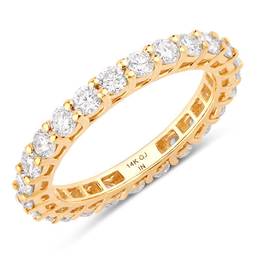 1.50 Carat Lab Grown Diamond 14K Yellow Gold Engagement Ring