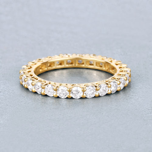 1.50 Carat Lab Grown Diamond 14K Yellow Gold Engagement Ring