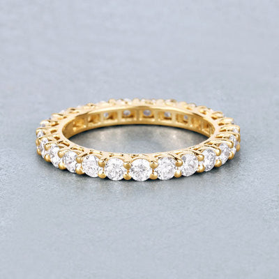 1.50 Carat Lab Grown Diamond 14K Yellow Gold Engagement Ring