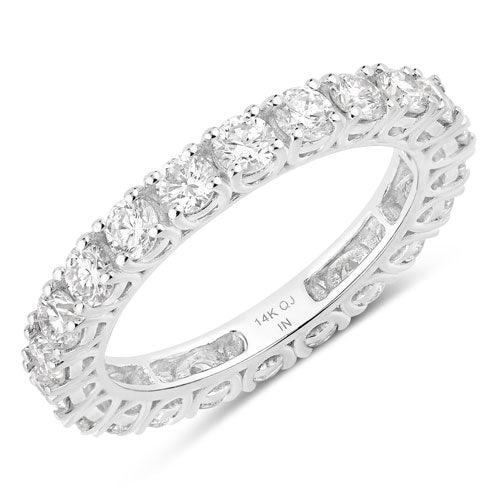 2.00 Carat Lab Grown Diamond 14K White Gold Engagement Ring