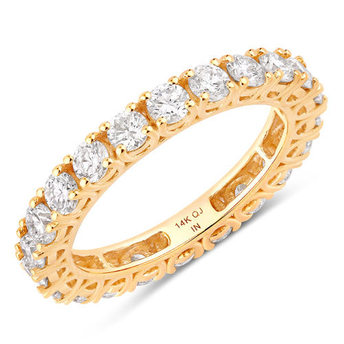 2.00 Carat Lab Grown Diamond 14K Yellow Gold Engagement Ring
