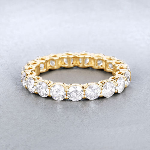 Anillo de Compromiso de Diamante Creado en Laboratorio de 3.00 Quilates en Oro Amarillo de 14K