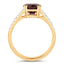 2.20 Carat Ruby and Diamond 14K Yellow Gold Engagement Ring