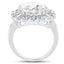 Anillo de Plata Esterlina con Cuarzo Cristal de 5.90 Quilates y Topacio Azul Suizo