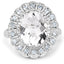 Anillo de Plata Esterlina con Cuarzo Cristal de 5.90 Quilates y Topacio Azul Suizo