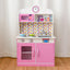 Juego de cocina de madera para niños - Rosa