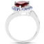 Anillo de Plata de Ley con Granate y Tanzanita de 3.26 Quilates