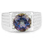 Bague de fiançailles en argent sterling avec topaze mystique de 4,75 carats