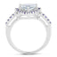 Bague en argent sterling avec aquamarine et tanzanite de 1,41 carat
