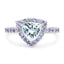 Bague en argent sterling avec aquamarine et tanzanite de 1,41 carat