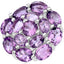 9.28 Carat Genuine Amethyst Sterling Silver Engagement Ring
