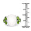 4.52 Carat Genuine Opal and Chrome Diopside Sterling Silver Ring