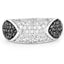 Bague en diamant noir et diamant blanc de 0,99 carat