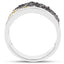 Bague de fiançailles en argent sterling .925 avec plusieurs diamants de 1,32 carat