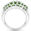 2.48 Carat Genuine Chrome Diopside Sterling Silver Engagement Ring